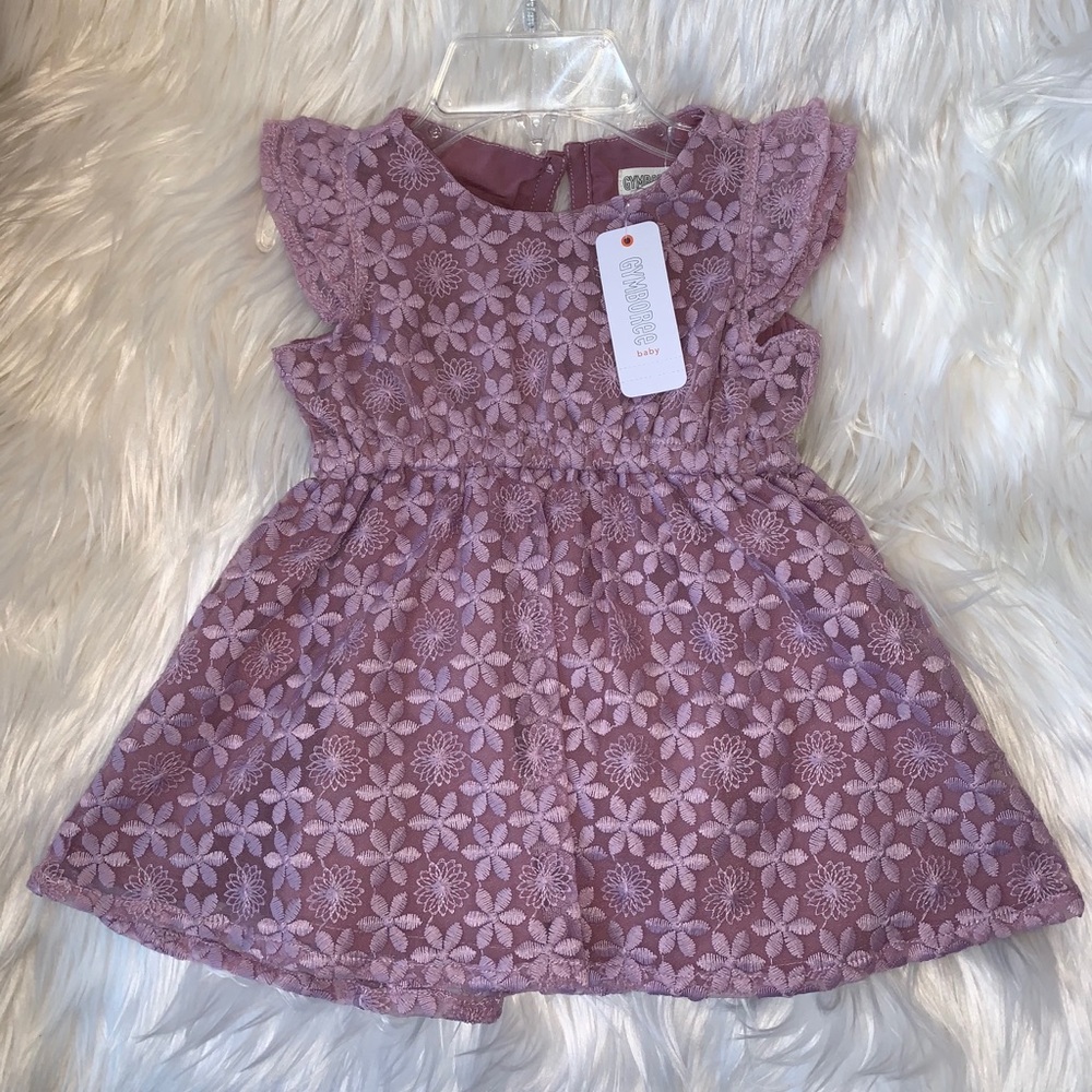 Purple baby girl dress
